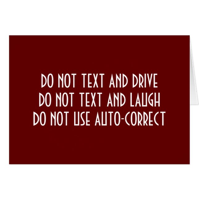 TEXTER'S CHRISTMAS DELIMMA-WHAT NOT TO DO ANYTIME (Front Horizontal)