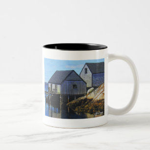 Textile Art Bateau Café Mug
