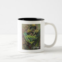 Textile Art Bird Café Mug