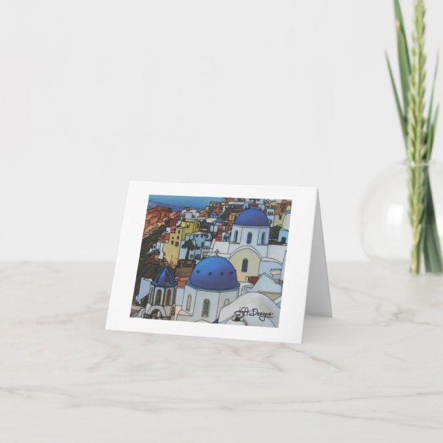 Textile Art Greece Notecard (Front)