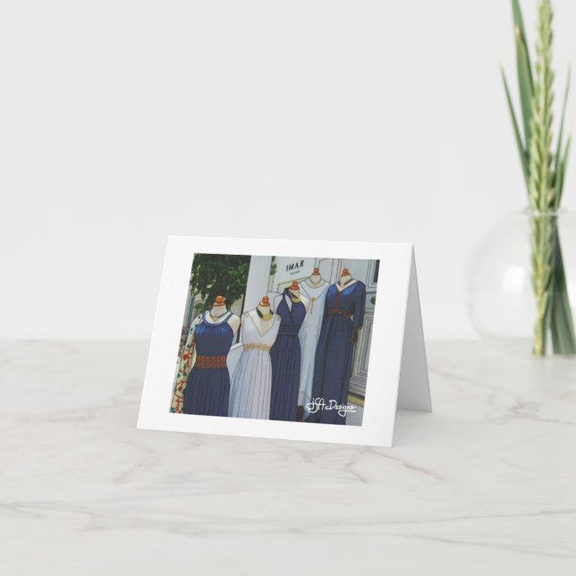 Textile Art Greece Notecard (Front)