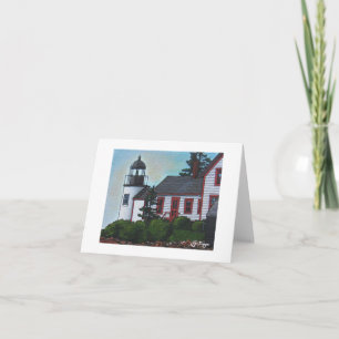 Textile Art Lighthouse Notecard
