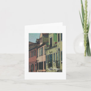 Textile Art Venice Notecard