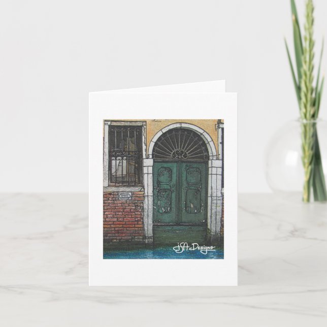 Textile Art Venice Notecard (Front)