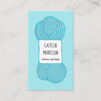 Textile Artisan Knitter Yarn Business Card