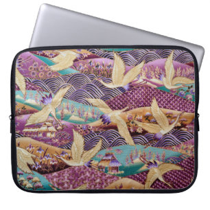 Textile fabric cloth pattern laptop sleeve