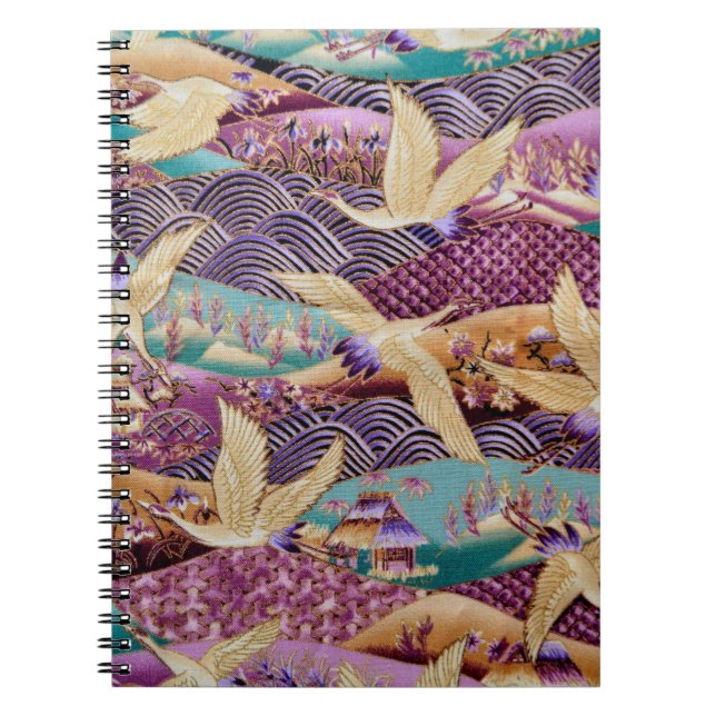 Textile fabric cloth pattern notebook (Front)