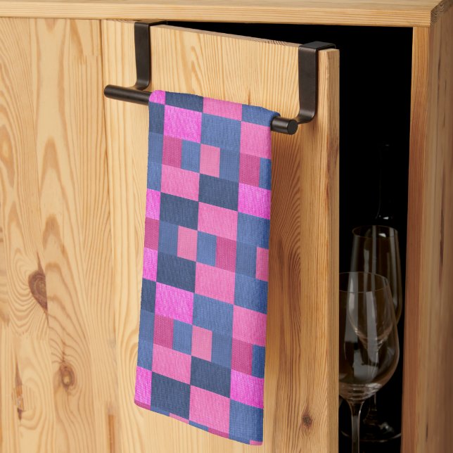TEXTILE FABRIC PATTERN KITCHEN TOWEL (Thirds Fold)