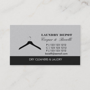 Textile Fashion Boutique Minimal Hanger Business Card