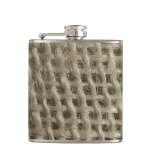 Textile fibres textured flask