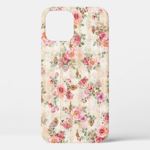 Textile floral flower texture patternsabstract, ba iPhone 12 case
