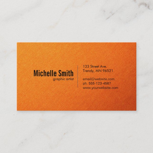 Textile Gradient Business Card (Front)