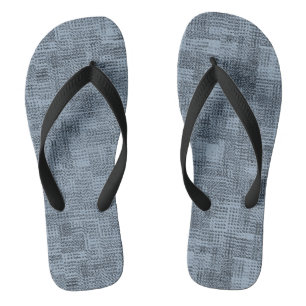 Textile Greys   Flip Flops