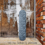 Textile Greys   Skateboard<br><div class="desc">This Digitalized graphic,  is an Abstract design,  in a woven,  textile pattern,  in blended colours of blue-grey,  and black-which resembles,  Denim fabric.</div>
