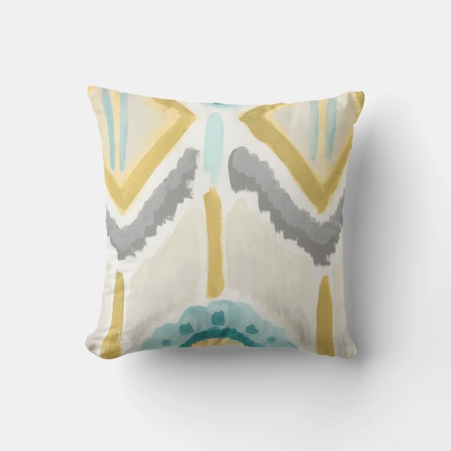 Textile Impression II Throw Pillow (Front)