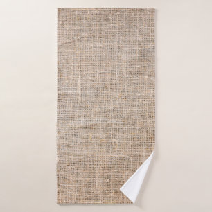 Textile jute brown fabric texture bath towel