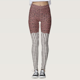 Textile Lace Fabric Background Texture Leggings