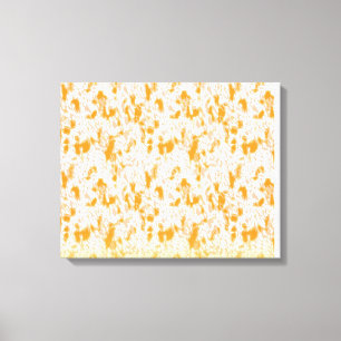 Textile pattern featuring a vibrant orange and gol canvas print