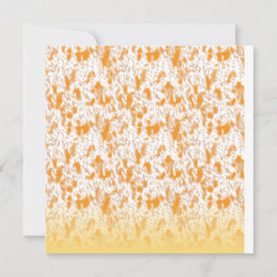Textile pattern featuring a vibrant orange and gol invitation