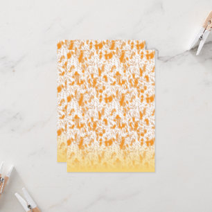Textile pattern featuring a vibrant orange and gol invitation
