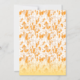 Textile pattern featuring a vibrant orange and gol magnetic invitation