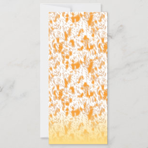 Textile pattern featuring a vibrant orange and gol magnetic invitation