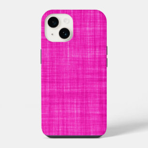 Textile Pink Fabric Photo  iPhone 14 Case