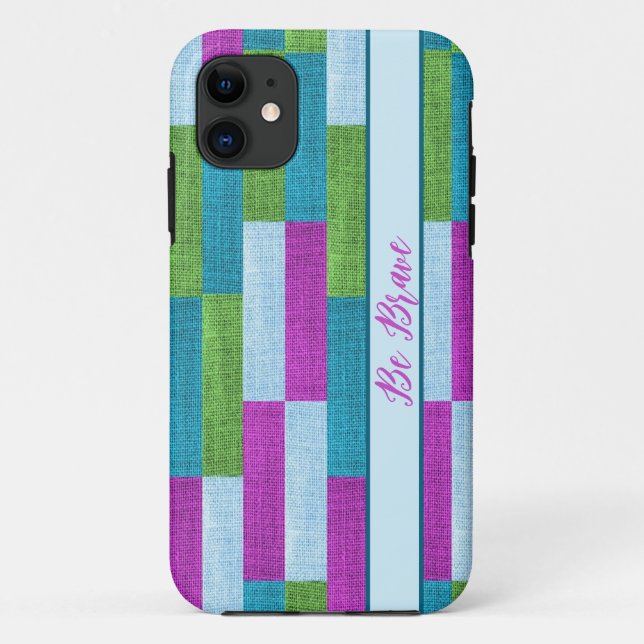Textile texture purple iPhone Case (Back)