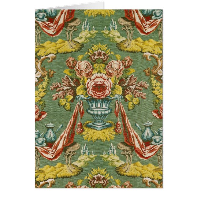 Textile with a repeating floral motif (Front)