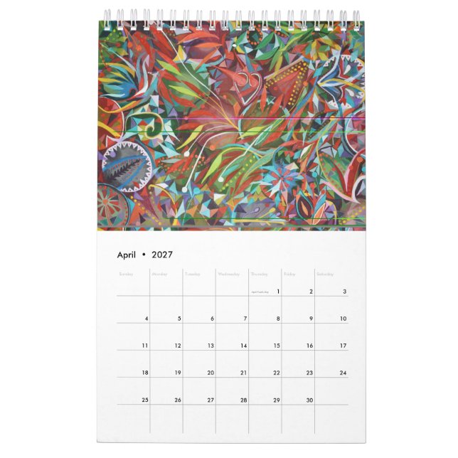 Textiles design calendar (Apr 2027)