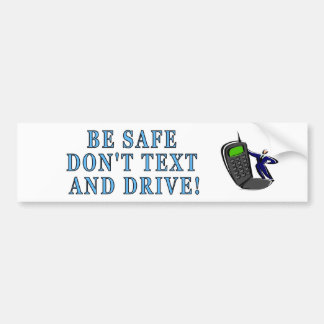 Texting and Driving Bumper Sticker