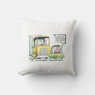 Texting and Driving Throw Pillow
