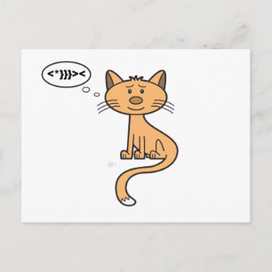 Texting Kitty - Postcard