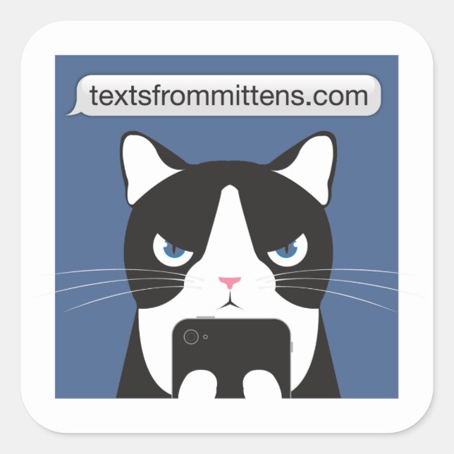 Texts from Mittens Sticker (Front)