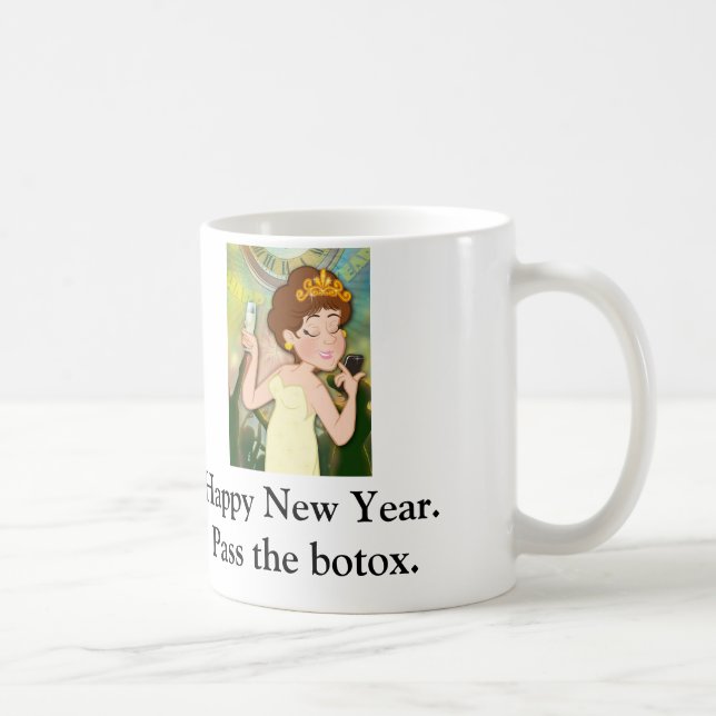 Texts w/ Mama Nunz "Pass the Botox" mug (Right)