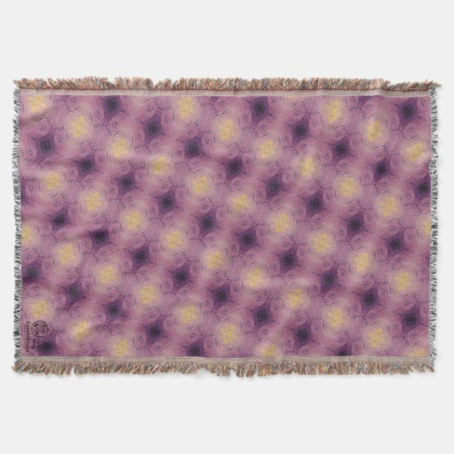 Textura #2 de obra Horizonte Throw Blanket (Front)