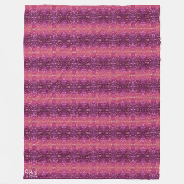 Textura #7 de la obra La puesta del sol Fleece Blanket (Front)