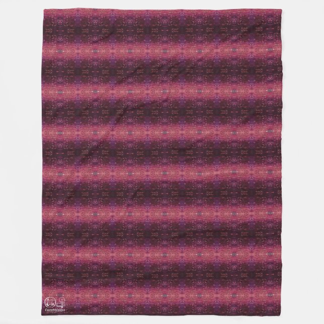 Textura #8 de la obra La puesta del sol Fleece Blanket (Front)