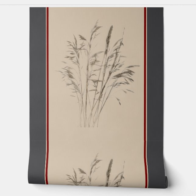 Textural Treasures of Winter (B) on a Wallpaper (Unrolling)