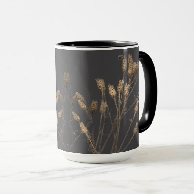 Textural Treasures of Winter on a Mug - C (Front Right)