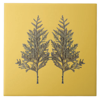 Textural Treasures of Winter on Ceramic Tile - D2