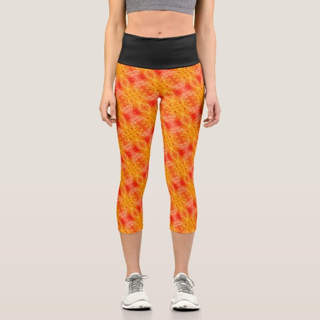 Texture #14.1 from the work The Heart of the... Capri Leggings (Front)