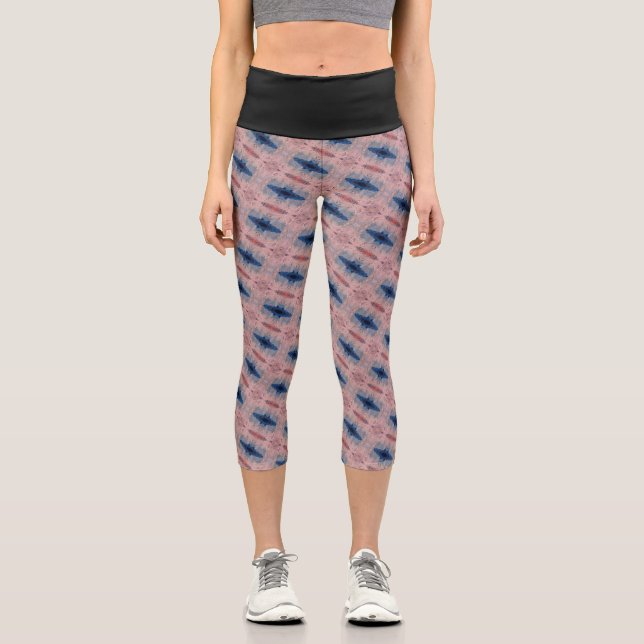 Texture #14 from the work Seeing Through the Eyes Capri Leggings (Front)