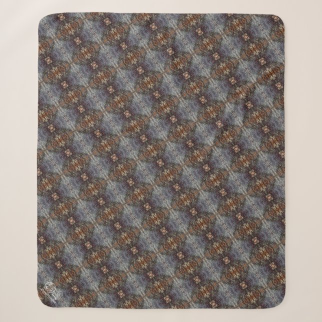 Texture #18 Dawn work Sherpa Blanket (Front)