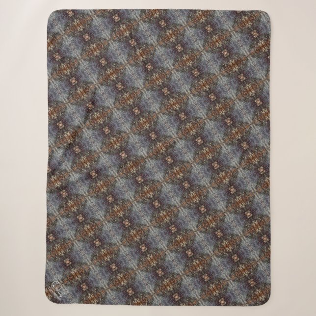Texture #18 Dawn work Sherpa Blanket (Front)
