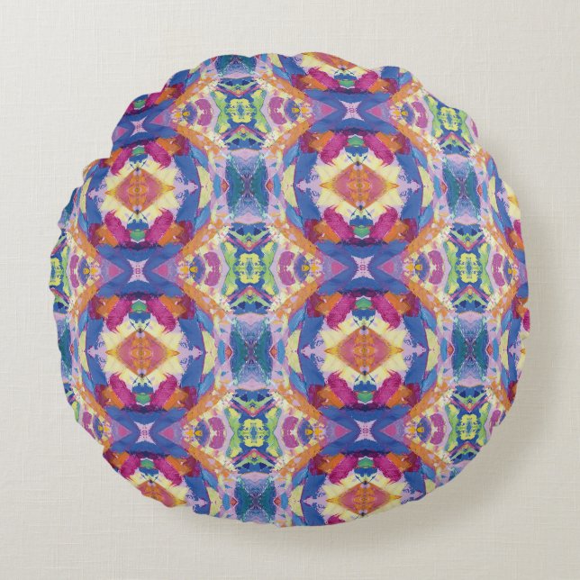 Texture #1 of the Pineapple work Round Pillow (Front)