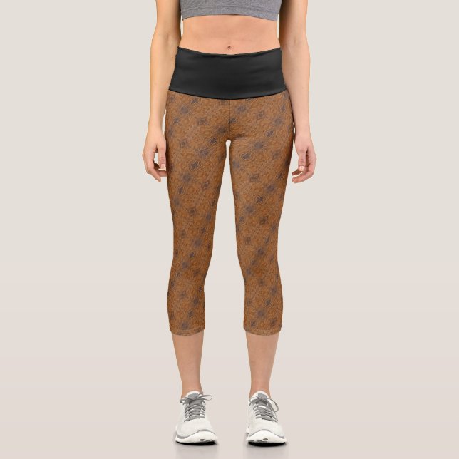 Texture #31 from work Dawn Capri Leggings (Front)