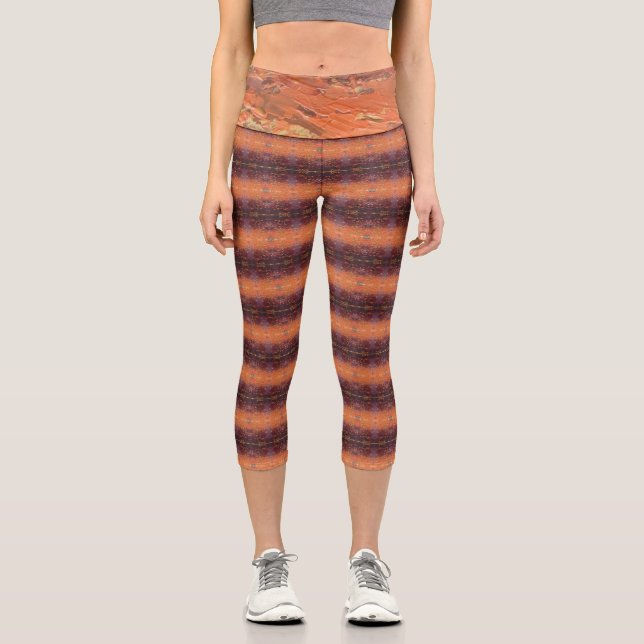 Texture #3 from the work The Sunset Capri Leggings (Front)
