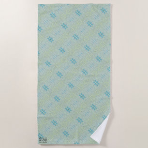 Texture #40 Work Dawn Beach Towel