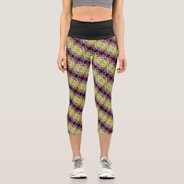 Texture #4.0 from the work Pineapple Capri Leggings (Front)